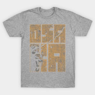 Osaka, Kansai, Japan City Map Typography - Bauhaus T-Shirt